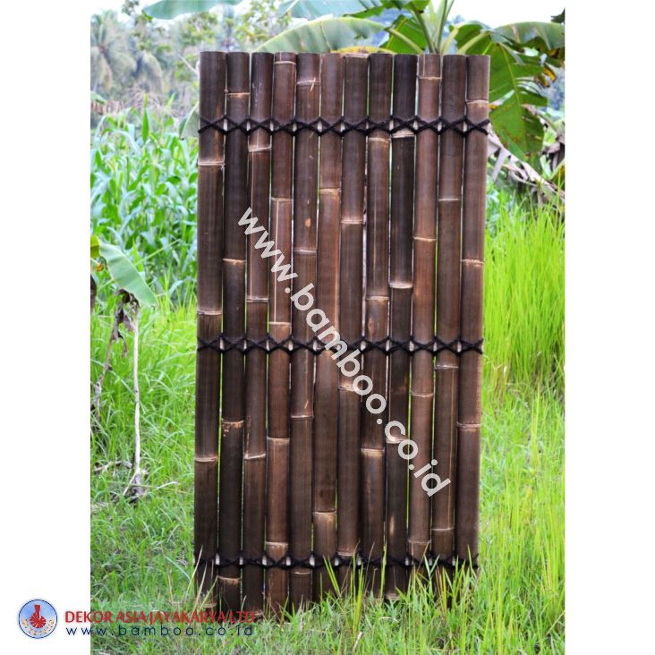 Black Bamboo Half Raft Panel